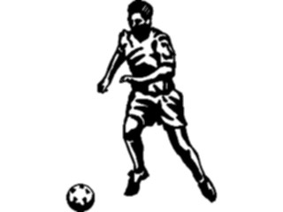 Sticker Custom Preview Image #122113 Sports Line Art Soccer Player20