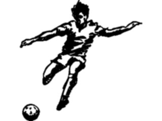 Sticker Custom Preview Image #122114 Sports Line Art Soccer Player21