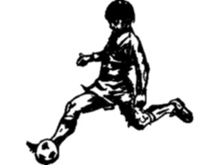 Sticker Custom Preview Image #122118 Sports Line Art Soccer Player25