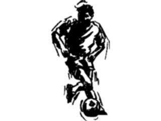 Sticker Custom Preview Image #122120 Sports Line Art Soccer Player27