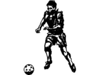 Sticker Custom Preview Image #122121 Sports Line Art Soccer Player28