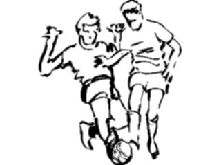 Sticker Custom Preview Image #122122 Sports Line Art Soccer Players1