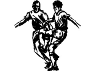 Sticker Custom Preview Image #122125 Sports Line Art Soccer Players4