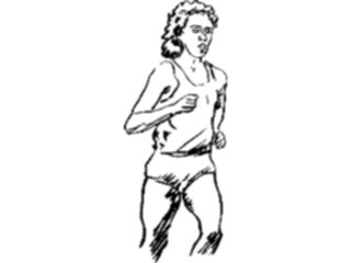 Sticker Custom Preview Image #122169 Sports Line Art T F Runner07