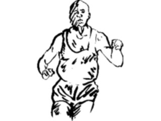 Sticker Custom Preview Image #122170 Sports Line Art T F Runner08