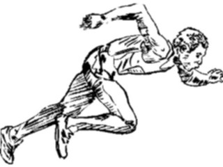 Sticker Custom Preview Image #122171 Sports Line Art T F Runner09