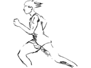 Sticker Custom Preview Image #122173 Sports Line Art T F Runner11