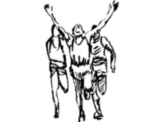 Sticker Custom Preview Image #122181 Sports Line Art T F Runners1