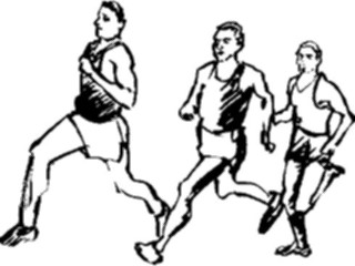 Sticker Custom Preview Image #122183 Sports Line Art T F Runners3