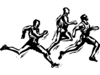 Sticker Custom Preview Image #122184 Sports Line Art T F Runners4