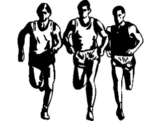 Sticker Custom Preview Image #122185 Sports Line Art T F Runners5