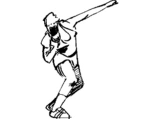 Sticker Custom Preview Image #122186 Sports Line Art T F Shot Put1