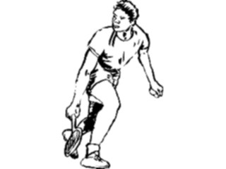 Sticker Custom Preview Image #122191 Sports Line Art Tennis02