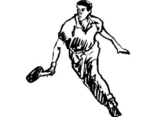 Sticker Custom Preview Image #122194 Sports Line Art Tennis05