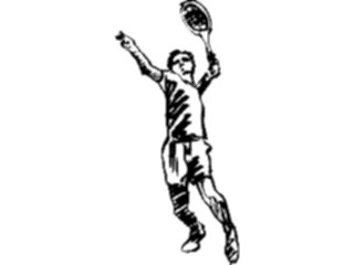 Sticker Custom Preview Image #122195 Sports Line Art Tennis06