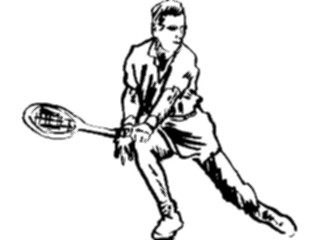 Sticker Custom Preview Image #122196 Sports Line Art Tennis07