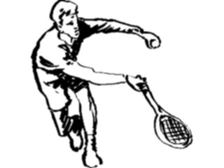 Sticker Custom Preview Image #122201 Sports Line Art Tennis12