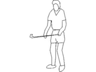 Sticker Custom Preview Image #122455 Sports Other Field Hockey Player07