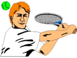 Sticker Custom Preview Image #123015 Sports Racquet Sports Tennis Player01