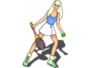 Sticker Custom Preview Image #123067 Sports Racquet Sports Tennis Player53