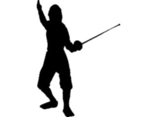 Sticker Custom Preview Image #123174 Sports Silhouettes Fencing4