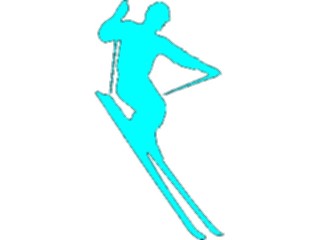 Sticker Custom Preview Image #123281 Sports Silhouettes Skier07