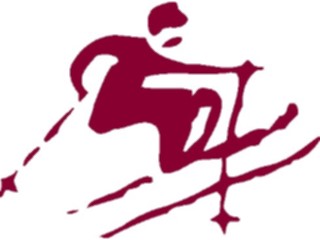 Sticker Custom Preview Image #123284 Sports Silhouettes Skier10