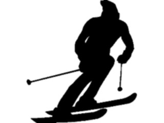 Sticker Custom Preview Image #123285 Sports Silhouettes Skier11