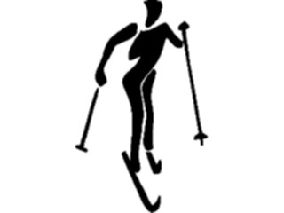Sticker Custom Preview Image #123286 Sports Silhouettes Skier12