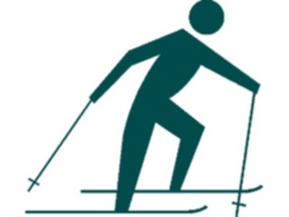 Sticker Custom Preview Image #123287 Sports Silhouettes Skiing Cross Country1