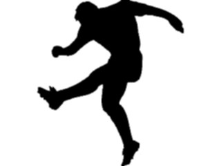 Sticker Custom Preview Image #123290 Sports Silhouettes Soccer Player01