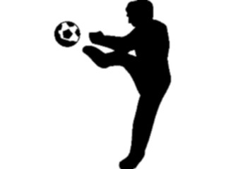 Sticker Custom Preview Image #123291 Sports Silhouettes Soccer Player02