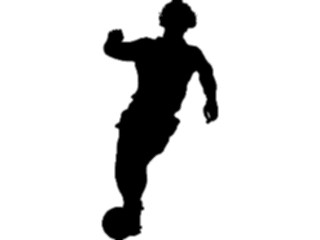 Sticker Custom Preview Image #123295 Sports Silhouettes Soccer Player06