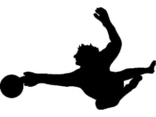 Sticker Custom Preview Image #123298 Sports Silhouettes Soccer Player09