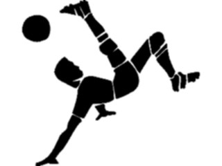 Sticker Custom Preview Image #123299 Sports Silhouettes Soccer Player10