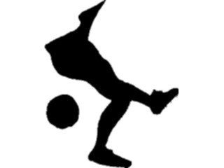Sticker Custom Preview Image #123300 Sports Silhouettes Soccer Player11