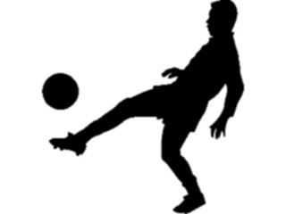 Sticker Custom Preview Image #123301 Sports Silhouettes Soccer Player12