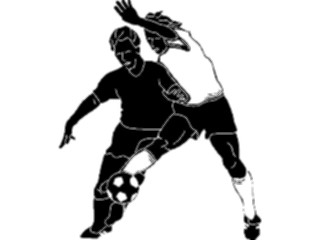 Sticker Custom Preview Image #123309 Sports Silhouettes Soccer Players1