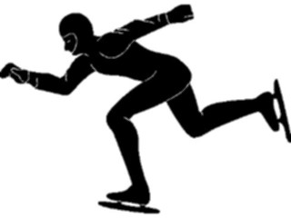 Sticker Custom Preview Image #123311 Sports Silhouettes Speed Skating1