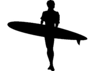Sticker Custom Preview Image #123314 Sports Silhouettes Surfing