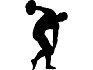 Sticker Custom Preview Image #123325 Sports Silhouettes T F Discus1