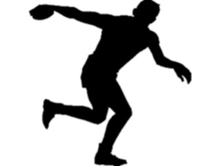 Sticker Custom Preview Image #123326 Sports Silhouettes T F Discus2