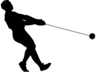 Sticker Custom Preview Image #123329 Sports Silhouettes T F Hammer Throw1