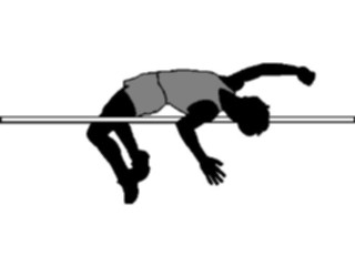 Sticker Custom Preview Image #123332 Sports Silhouettes T F High Jump2