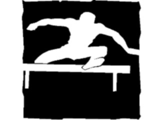 Sticker Custom Preview Image #123338 Sports Silhouettes T F Hurdles2
