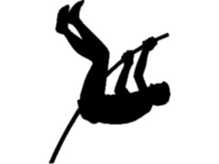 Sticker Custom Preview Image #123348 Sports Silhouettes T F Pole Vault2