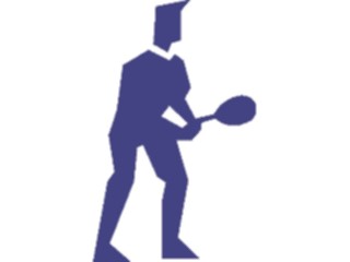 Sticker Custom Preview Image #123397 Sports Silhouettes Tennis Player2