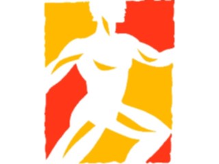 Sticker Custom Preview Image #123775 Sports Track Field Runner Abstract