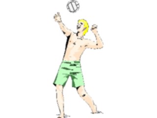 Sticker Custom Preview Image #123875 Sports Volleyball Serve1