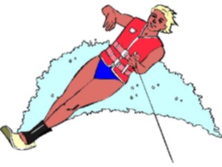 Sticker Custom Preview Image #123988 Sports Water Sports Water Skiing1
